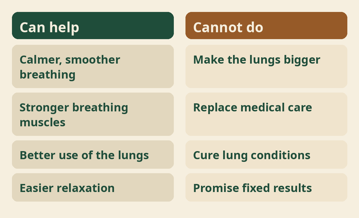 What breathing exercises can and cannot do