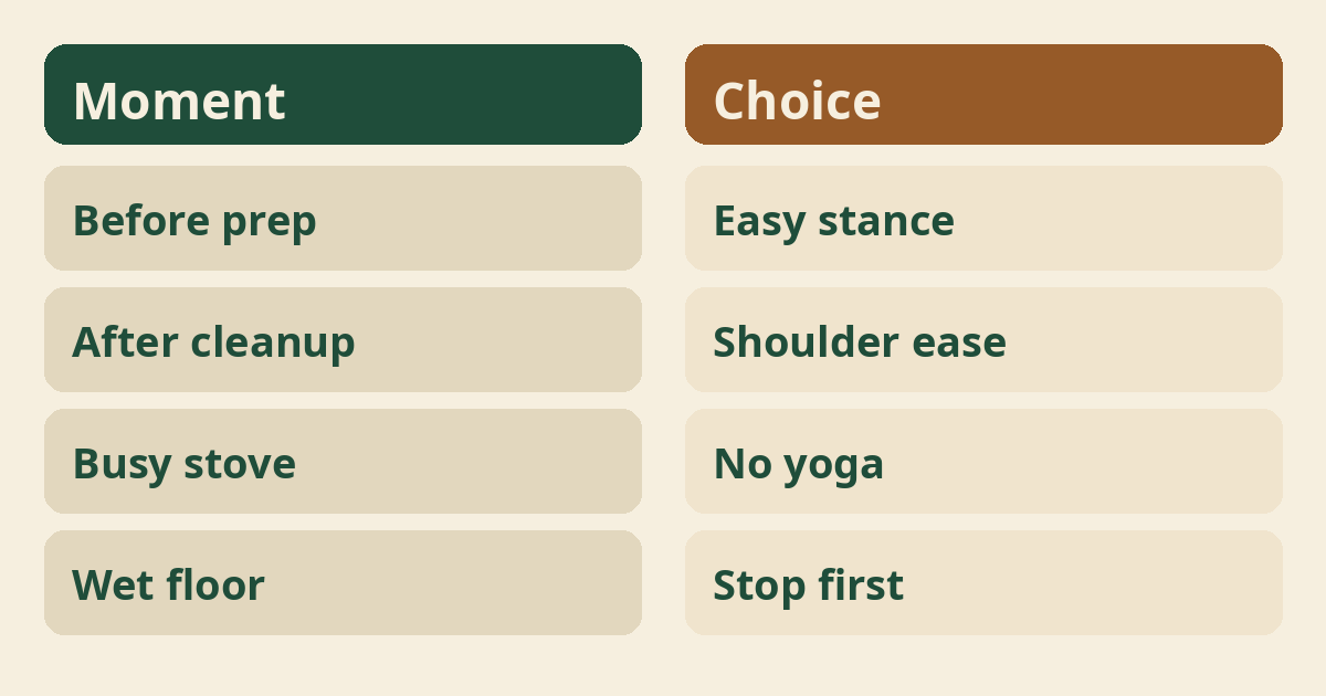 Yoga for Cooking in the Kitchen for Beginners