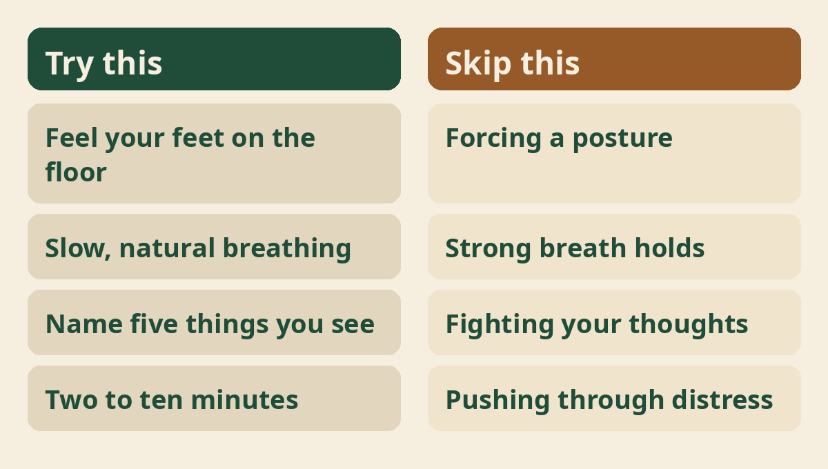 Simple grounding steps and what to skip