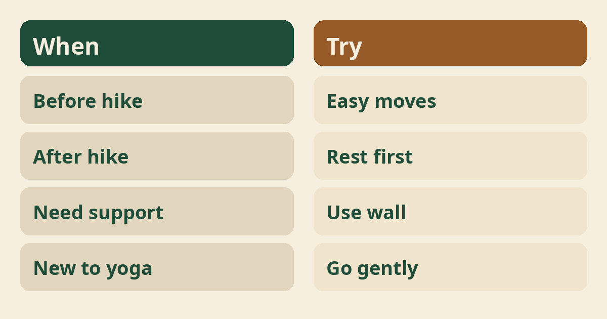 Yoga for Hikers for Beginners