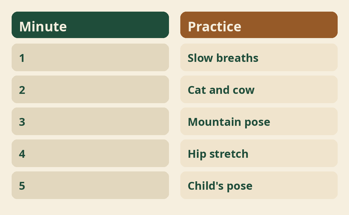 Five Minute Yoga for Beginners