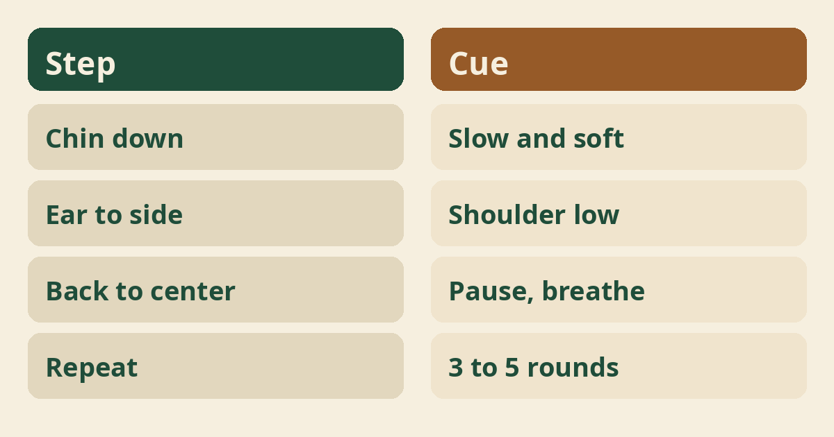 Neck Rolls for Beginners
