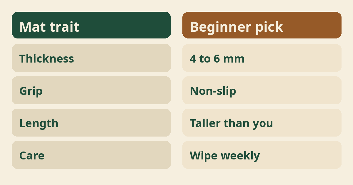How to Choose a Yoga Mat for Beginners