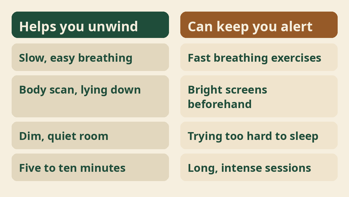 What helps you unwind before bed and what can keep you alert